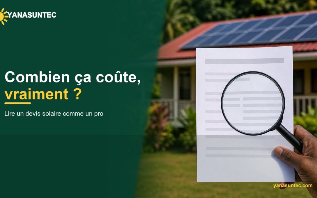 Prix d&rsquo;une installation solaire en Guyane — septembre 2026 : pourquoi les devis varient